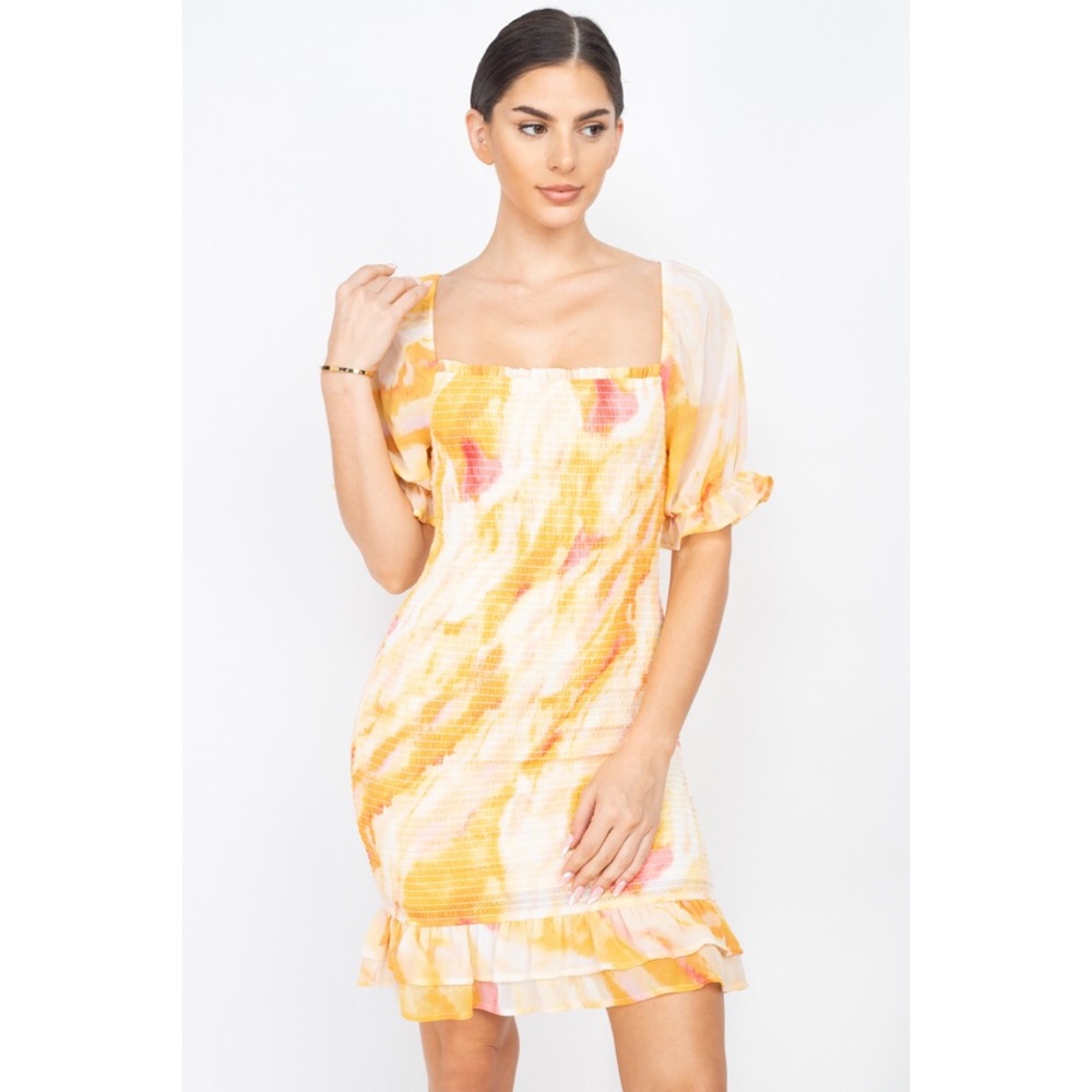 Yellow Mini Dress
